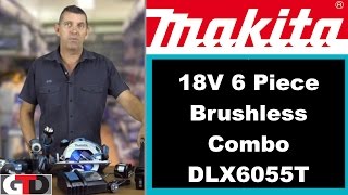 Makita 18V Brushless 6 Piece Combo Kit DLX6055T [upl. by Llecram805]