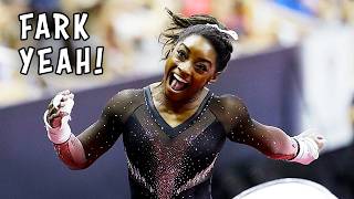 “Spready to the Underworld”  Simone Biles Gymnastics Ozzy Man Reviews [upl. by Lluj302]