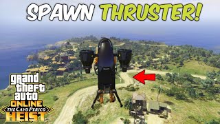 How to Spawn THRUSTER on CAYO PERICO ISLAND l GTA Online [upl. by Naihtsirc747]