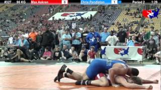 Last Chance Final 96 KG Max Askren NYAC vs Chris Pendleton Gator Wrestling Club [upl. by Sellihca794]