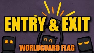 Worldguard Flag Tutorial  entry amp exit  auch mit Gruppen [upl. by Sirovart]