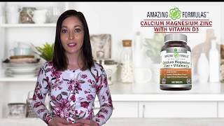 Amazing Formulas Calcium Magnesium Zinc 300 Vitamin D3 Tablets [upl. by Victoir]