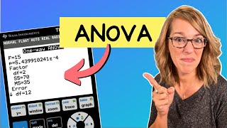 ANOVA Test with the TI84  Compute ANOVA Test Value with TI84 [upl. by Anelegna]