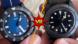 Face2Face Tudor Black Bay Ceramic Vs Sinn U50 S BS [upl. by Isidoro535]