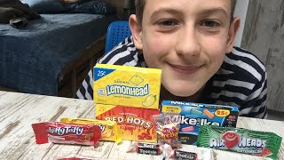 Asmr eating American candyeating soundssoftwhisper lovely asmr s [upl. by Sigismund]