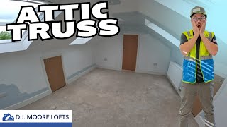 Attic Truss Loft Conversion Walkthrough 2024 [upl. by Goodwin]