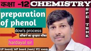 preparation of phenol chemistry class 12alcohol phenol etherall important reaction [upl. by Navada]