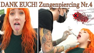 ZUNGENPIERCING Nr 4  Live beim Stechen dabei 💉  piercingVLOG [upl. by Aileen]