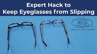 Expert Hack to Keep Eyeglasses from Slipping [upl. by Podvin]