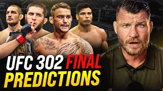 BISPING UFC 302 Makhachev vs Poirier  FINAL PICKS amp PREDICTIONS [upl. by Monty]