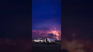 Natures fireworks ⚡️ teardroptrailer campingtrailer camping [upl. by Ruomyes861]