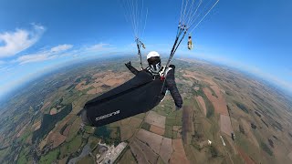 An unexpected climb paragliding Westbury White Horse [upl. by Nelan]