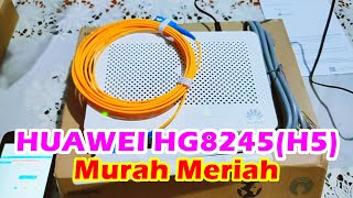 Unboxing Huawei HG8245H5 Baru NEW Access Point Hotspot Voucher Murah Meriah [upl. by Orlena]