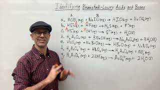 Identifying Bronsted Lowry Acids and Bases Practice Problems [upl. by Venice636]