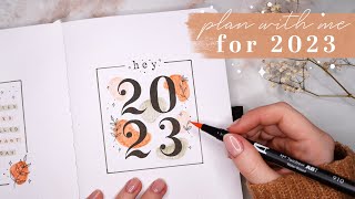 2023 bullet journal setup  plan with me  cute amp beginner friendly setup ♥️✨ [upl. by Iur237]