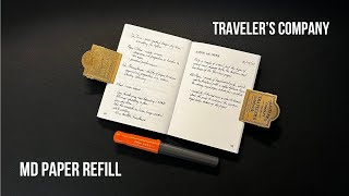 In Search of Fountain Pen Friendly Paper  Travelers Company MD Paper Refill [upl. by Aneed]