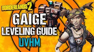 Gaige Leveling Guide  Level 1 to OP10  Part 3 UVHM  Borderlands 2 [upl. by Strander]