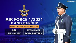 Indian Air Force Group X and Y 2021 Notification  Age  Cut Off  Exam Pattern  Question Paper [upl. by Lizzie]