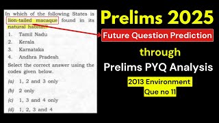 UPSC Prelims 2013 Environment PYQ  Detailed Analysis amp Value Addition  UPSC 2025 Preparation [upl. by Kalli]