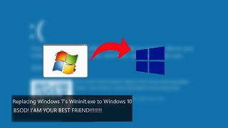 Swapping wininitexe from Windows 7 to Windows 10 [upl. by Nabroc]