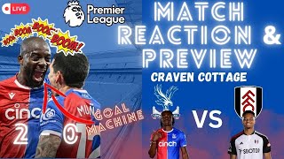 NEWCASTLE REACTION amp FULHAM PREVIEW cpfc crystalpalace premierleague crynew fulham fulcry [upl. by Naenaj]