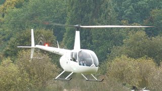 Wellesbourne Airfield Robinson Helicopters Oct24 [upl. by Dlorrej]