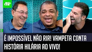 ÉPICO Vampeta faz TODO MUNDO CHORAR DE RIR AO VIVO com HISTÓRIA HILÁRIA [upl. by Eneja]