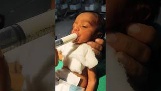 Newborn baby syringe feeding🍼❤️🍼shortvideotrendingviralyoutubeshortsshortsdivyaverma2401 [upl. by Eseret129]