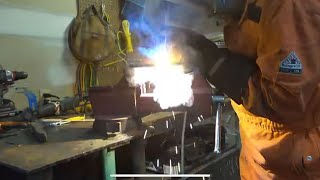 Welding THICK Metal At Home Learn to Weld Episode 09 [upl. by Acirat]