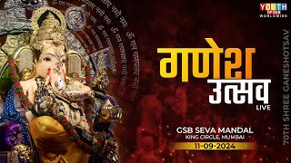 Ganeshotsav  GSB Seva Mandal 2024  Live From Kings Circle Mumbai  Day 05 [upl. by Adaven]