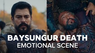 Baysungur death with flashback  death scene heartbreaking I Aadat instrumental Kurulus osman [upl. by Patrica]