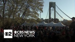 NYC Marathon 2024 first wave takes off from Staten Island [upl. by Erdrich]