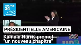 Présidentielle américaine  Kamala Harris promet quotun nouveau chapitrequot • FRANCE 24 [upl. by Riccio]