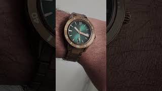 Bronze Emerald Green Swordfish ZELOS 40mm 200m Seiko NH35 CUSN8 Bracelet C3 X1 amp BGW9 Sapphire AR [upl. by Abbi]