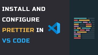 How to use Prettier in VS Code  Code Formatting [upl. by Suolhcin]