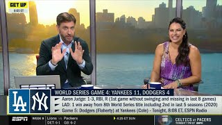 GET UP  Anthony Volpes grand slam lifts Yankees over Dodgers forcing Game 5 World Series  Greeny [upl. by Solana]