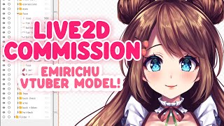 Live2D VTuber model commission  Emirichu [upl. by Igic174]