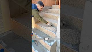 Embracing innovative stone resin solution for staircases shorts [upl. by Etnoek]