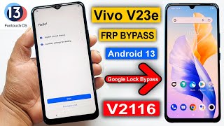 Vivo V23e Frp Bypass Android 13  Vivo V23e V2116 Goolge Lock Bypass  Vivo V23e Frp Unlock 2023 [upl. by Amory]