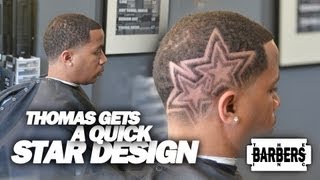 HOW TO Easy Custom Star Design  Mens Haircut Tutorial  HD  1080p [upl. by Richmond]