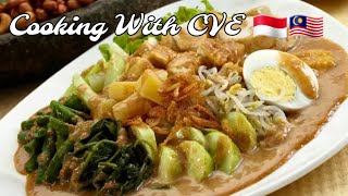 Cara membuat KUAH KACANG sedap untuk gado gado Jakarta  buat 20 pack orderan gado gado 🇮🇩 [upl. by Marchak860]