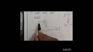 1 Use Euclid’s division algorithm to find the HCF ofi 135 and 225 [upl. by Schonfeld]