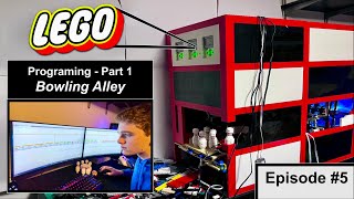 Programing My Lego Bowling Alley Part 1  WORKING EV3  Episode 5 [upl. by Aleekahs]