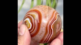 Carnelian with Quartz Sphere Healing Crystal Ball 224g 54mm [upl. by Hcir381]