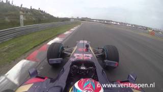 Max Verstappen vs Jos Verstappen exclusive onboard footage at Italia a Zandvoort 28062015 [upl. by Prudi]