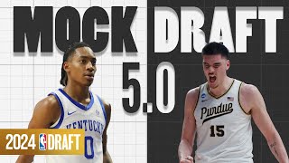 2024 NBA Mock Draft 50  The First Round [upl. by Animsay84]