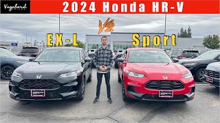 Sport vs EXL What are the differences for 2024 Honda HRV [upl. by Nyahs469]