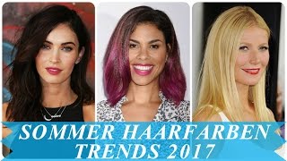 Neue sommer haarfarben trends 2017 [upl. by Aihsei]