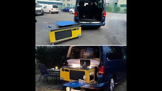 VW Caravelle van campervan bed system with a Slidepod [upl. by Truman86]