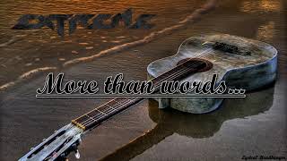 Extreme  More Than Words Lyric Video extreme morethanwords lyrics [upl. by Lennaj]